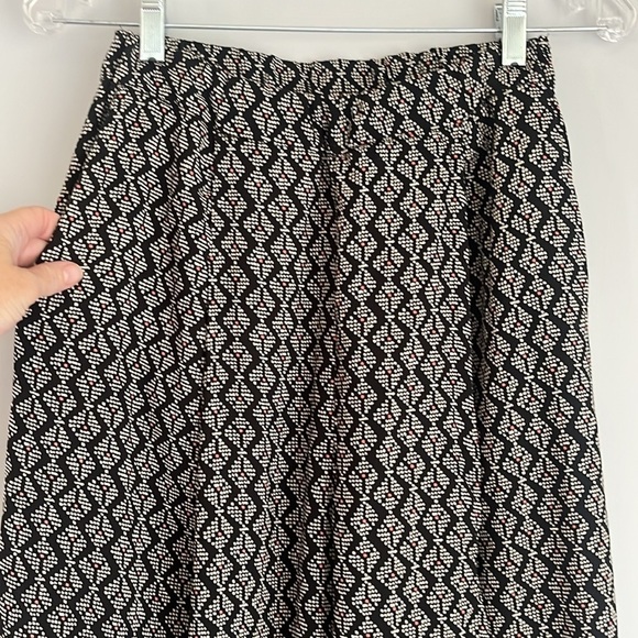 H&M Black and Gray Patterned Wide Leg Pants 4 - Picture 3 of 3